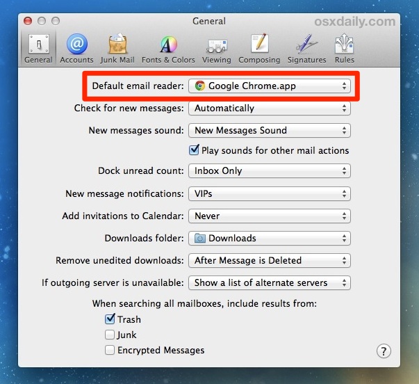 Set Default Email App In Mac